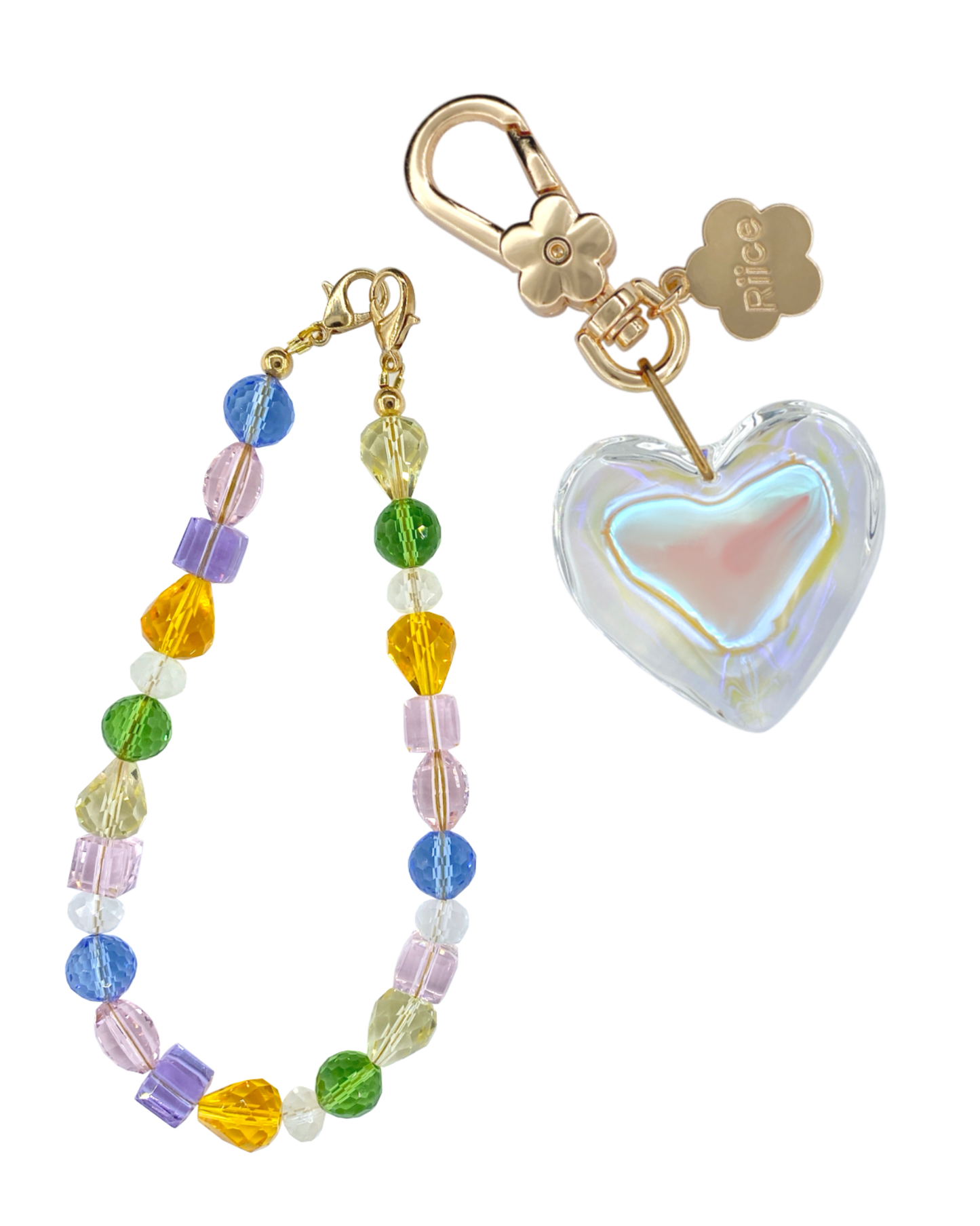 Crystal Heart Charm Set