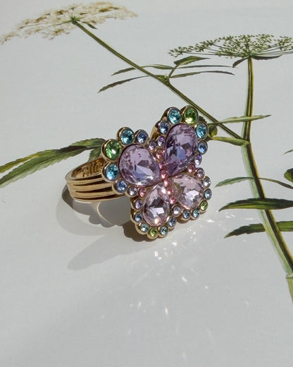 Pastel Butterfly Ring