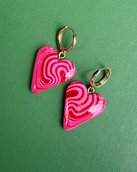 Heart Swirl Earrings
